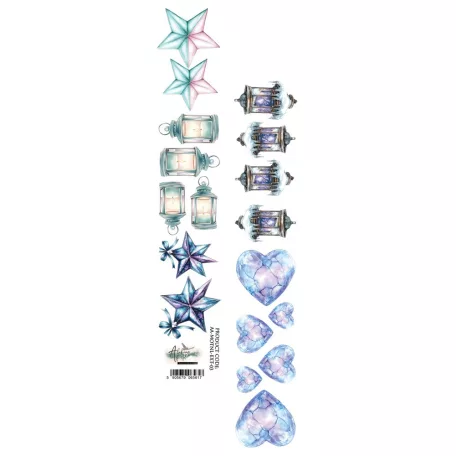 Alchemy of Art Kivágóív 30cm x 5cm Magic of the Northern Lights Extras to Cut (1 ív)