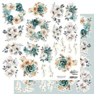   Alchemy of Art Kivágóív 12" (30 cm) Magic of the Northern Lights Flowers Art Alchemy Double-sided paper (1 ív)