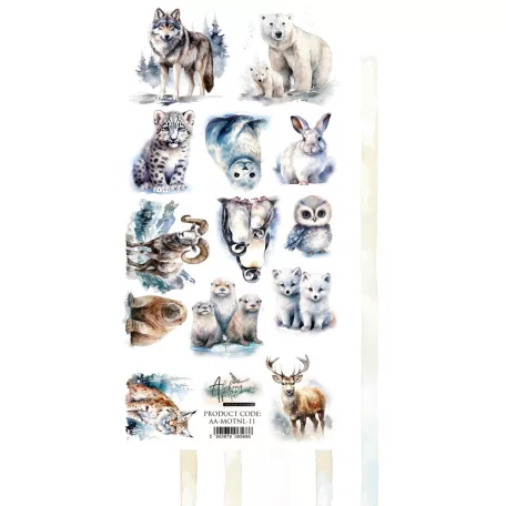 Alchemy of Art Kivágóív 6"X12" (15x30 cm) Magic of the Northern Lights  Double-sided paper (1 ív)