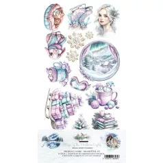   Alchemy of Art Kivágóív 6"x12" (15cm x 30 cm) Magic of the Northern Lights Extras to Cut Set (1 csomag)