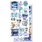 Alchemy of Art Kivágóív 6"x12" (15cm x 30 cm) Magic of the Northern Lights Extras to Cut Set (1 csomag)