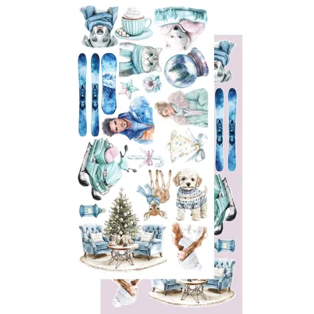 Alchemy of Art Kivágóív 6"x12" (15cm x 30 cm) Magic of the Northern Lights Extras to Cut Set (1 csomag)