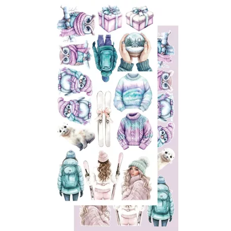 Alchemy of Art Kivágóív 6"x12" (15cm x 30 cm) Magic of the Northern Lights Extras to Cut Set (1 csomag)