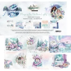   Alchemy of Art Papírkészlet 12" (30 cm) Magic of the Northern Lights Paper Collection Set (6 lap)