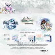   Alchemy of Art Papírkészlet 8" (20 cm) Magic of the Northern Lights Paper Collection Set (12 lap)