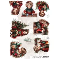   Alchemy of Art Rizspapír A4 - Wonderful Christmas Time - Winter - Rice Paper (1 ív)