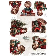   Alchemy of Art Rizspapír A4 - Wonderful Christmas Time - Winter - Rice Paper (1 ív)