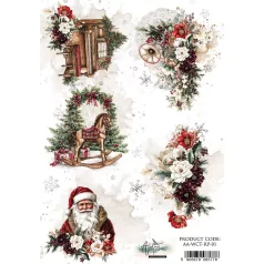   Alchemy of Art Rizspapír A4 - Wonderful Christmas Time - Winter - Rice Paper (1 ív)