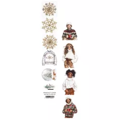   Alchemy of Art Kivágóív 30cm x 5cm Wonderful Christmas Time Extras to Cut (1 ív)