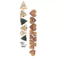   Alchemy of Art Kivágóív 30cm x 5cm Wonderful Christmas Time Extras to Cut (1 ív)