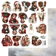   Alchemy of Art Kivágóív 12" (30 cm) Wonderful Christmas Time People Art Alchemy Double-sided paper (1 ív)