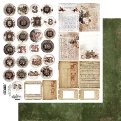   Alchemy of Art Kivágóív 12" (30 cm) Wonderful Christmas Time Advent Calendar Art Alchemy Double-sided paper (1 ív)