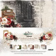   Alchemy of Art Papírkészlet 12" (30 cm) Wonderful Christmas Time Paper Collection Set (6 lap)