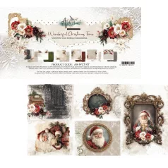   Alchemy of Art Papírkészlet 12" (30 cm) Wonderful Christmas Time Paper Collection Set (6 lap)