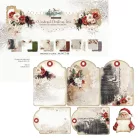 Alchemy of Art Papírkészlet 8" (20 cm) Wonderful Christmas Time Paper Collection Set (12 lap)