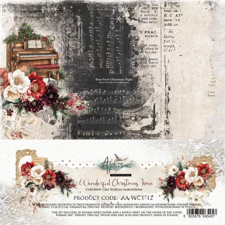 Alchemy of Art Scrapbook papírkészlet 6" (15 cm) Wonderful Christmas Time Paper Pad (24 lap)