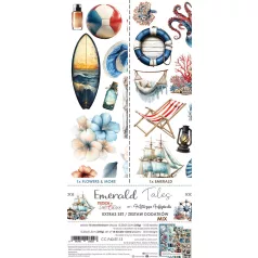   Craft O'Clock Kivágóív Emerald Tales Mix Extras to Cut Set (18 ív)