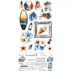   Craft O'Clock Kivágóív Emerald Tales Mix Extras to Cut Set (18 ív)