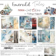   Craft O'Clock Scrapbook papírkészlet 8" (20 cm) Emerald Tales Mix Paper Set (24 ív)