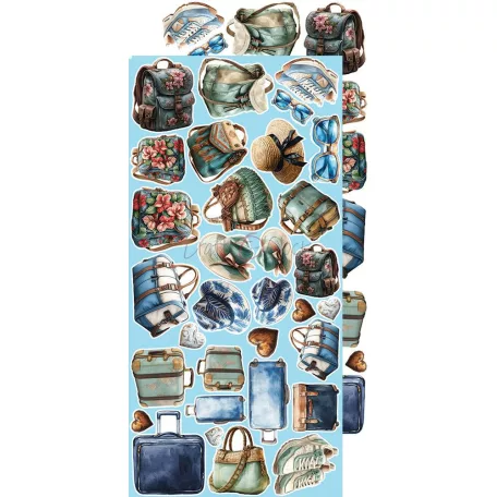 Craft O'Clock Kivágóív Summer Adventures Mix Extras to Cut Set (18 ív)