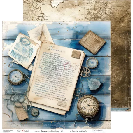 Craft O'Clock Scrapbook papírkészlet 12" (30 cm) Summer Adventures Paper Collection Set (6 ív)