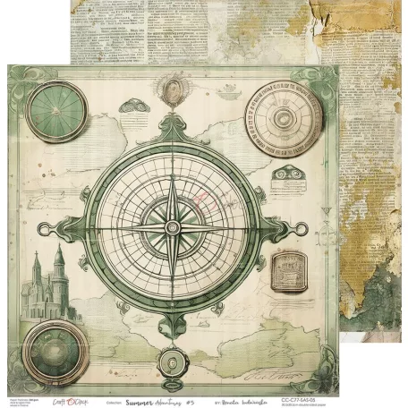 Craft O'Clock Scrapbook papírkészlet 12" (30 cm) Summer Adventures Paper Collection Set (6 ív)