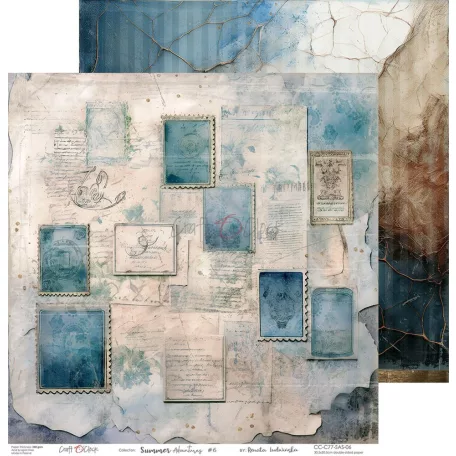 Craft O'Clock Scrapbook papírkészlet 12" (30 cm) Summer Adventures Paper Collection Set (6 ív)