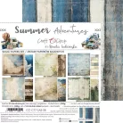 Craft O'Clock Scrapbook papírkészlet 8" (20 cm) Summer Adventures Basic Paper Set (24 ív)