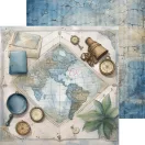 Craft O'Clock Scrapbook papírkészlet 6" (15 cm) Summer Adventures Paper Collection Set (24 ív)