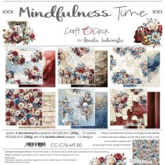   Craft O'Clock Scrapbook papírkészlet 12" (30 cm) Mindfulness Time Paper Collection Set (6 ív)
