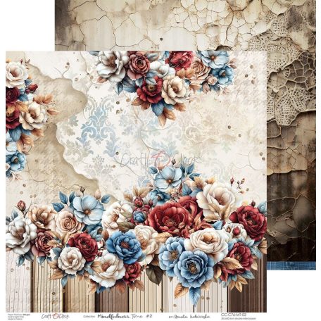 Craft O'Clock Scrapbook papírkészlet 12" (30 cm) Mindfulness Time Paper Collection Set (6 ív)