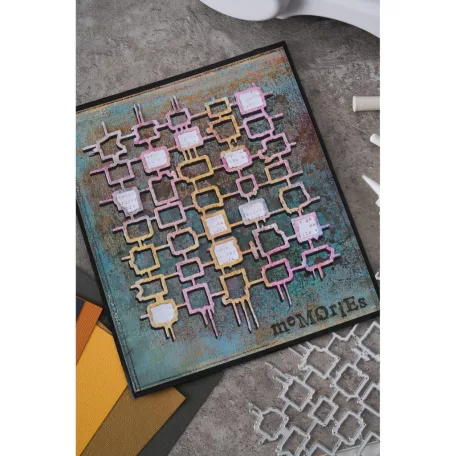 SIZZIX vágósablon  - Waffles - Seth Apter - Thinlits Die Set  (1 csomag)