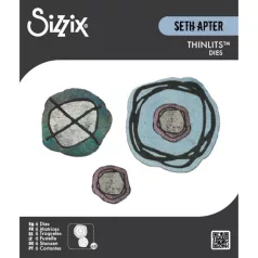   SIZZIX vágósablon  - Twisters - Seth Apter - Thinlits Die Set  (1 csomag)
