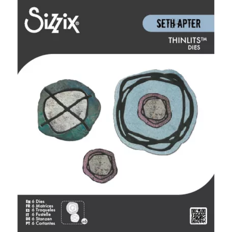 SIZZIX vágósablon  - Twisters - Seth Apter - Thinlits Die Set  (1 csomag)