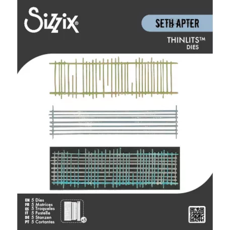SIZZIX vágósablon  - Tracks - Seth Apter - Thinlits Die Set  (1 csomag)