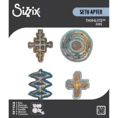   SIZZIX vágósablon  - Roundabouts - Seth Apter - Thinlits Die Set  (1 csomag)