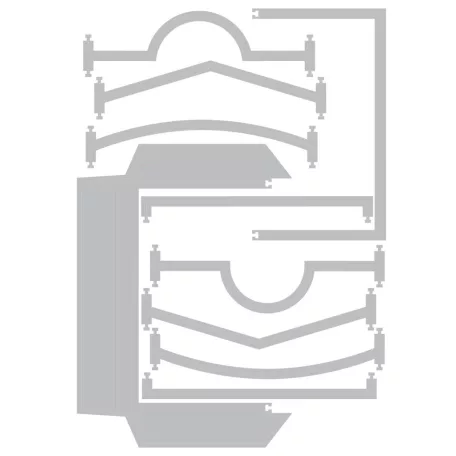 SIZZIX vágósablon  - Snap and Swap Pockets - 49 and Market - Thinlits Die Set  (1 csomag)