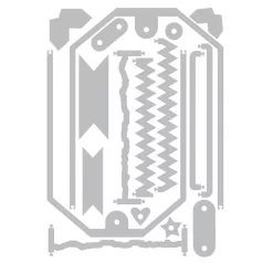   SIZZIX vágósablon  - Snap and Swap Large Tags - 49 and Market - Thinlits Die Set  (1 csomag)