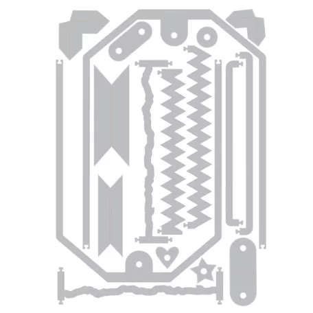 SIZZIX vágósablon  - Snap and Swap Large Tags - 49 and Market - Thinlits Die Set  (1 csomag)