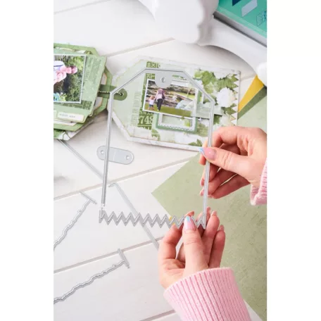 SIZZIX vágósablon  - Snap and Swap Large Tags - 49 and Market - Thinlits Die Set  (1 csomag)