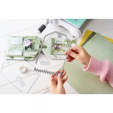 SIZZIX vágósablon  - Snap and Swap Large Tags - 49 and Market - Thinlits Die Set  (1 csomag)