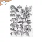 Szilikonbélyegző - A5 - Floral Branches & Sentiments - ECD Clear Stamps (1 csomag)