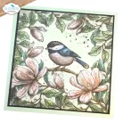 Szilikonbélyegző - A5 - Floral Branches & Sentiments - ECD Clear Stamps (1 csomag)