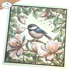   Szilikonbélyegző - A5 - Floral Branches & Sentiments - ECD Clear Stamps (1 csomag)