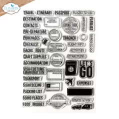   Szilikonbélyegző - A5 - Travel Journal - ECD Clear Stamps (1 csomag)