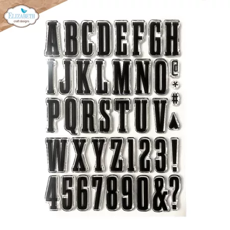 Szilikonbélyegző - A5 - Bold Alphabet - ECD Clear Stamps (1 csomag)