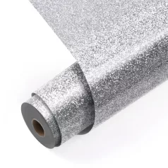   LOKLiK Vasalható fólia - csillámos 30.5x90cm Ezüst (1 db)