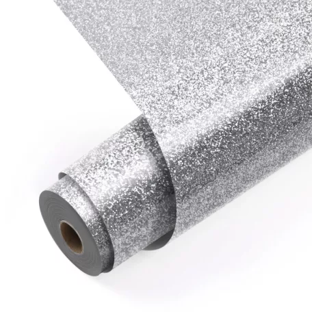 LOKLiK Vasalható fólia - csillámos 30.5x90cm Ezüst (1 db)