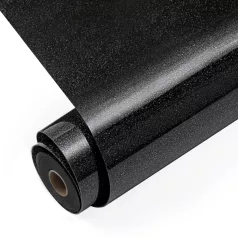   LOKLiK Vasalható fólia - csillámos 30.5x90cm Fekete (1 db)