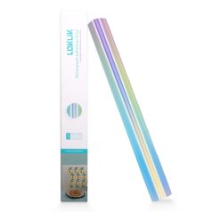   LOKLiK Öntapadó fólia - hologrammos 30.5x90cm / Holographic Iridescent Silver (1 ív)